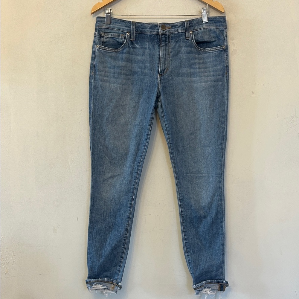 Joes Stylish Blue Women's Skinny Cuffed distressed Jeans Size 31 EUC